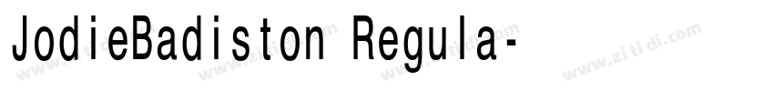 JodieBadiston Regula字体转换